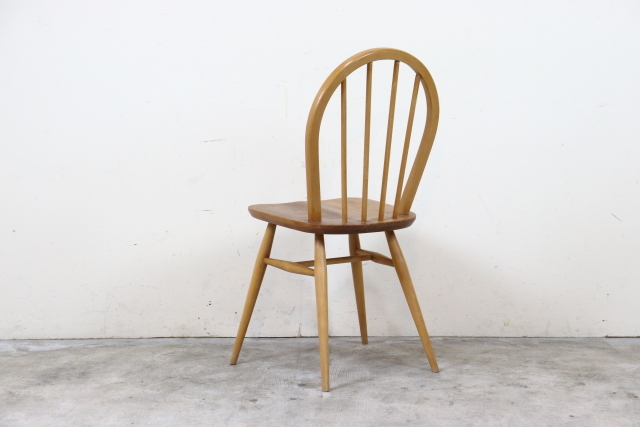 ②ヴィンテージ イギリス アーコール ERCOL クロスバックチェア スツール イギリス アーコール社 ercol フープバックチェア（背もたれ4本