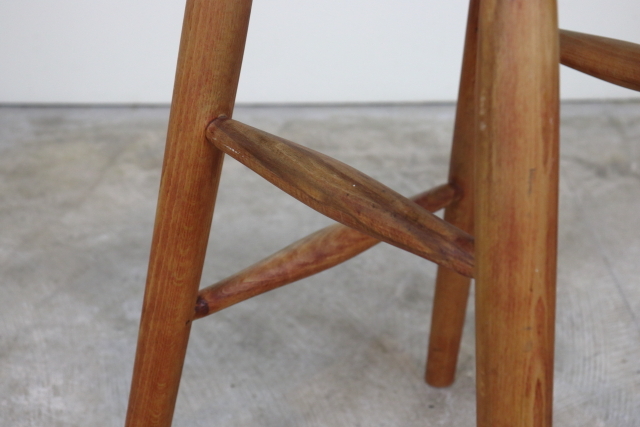 スツール　ヴィンテージ　イギリス　木製無垢