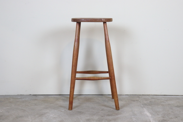 スツール　ヴィンテージ　イギリス　木製無垢