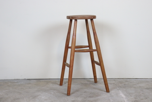 スツール　ヴィンテージ　イギリス　木製無垢