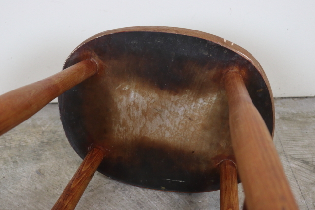 スツール　ヴィンテージ　イギリス　木製無垢