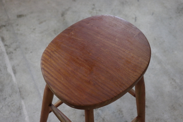 スツール　ヴィンテージ　イギリス　木製無垢