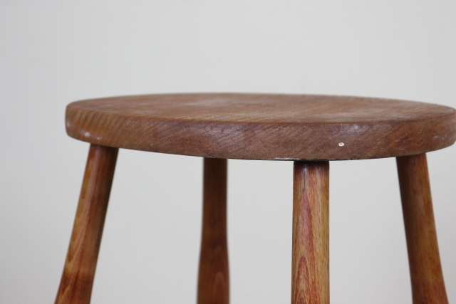 スツール　ヴィンテージ　イギリス　木製無垢