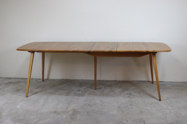 ercol　アーコール　スライドレッグ　エクステンションダイニングテーブル