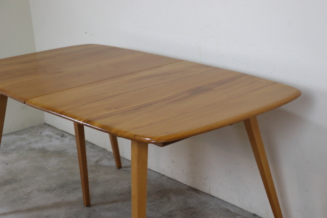 ercol　アーコール　スライドレッグ　エクステンションダイニングテーブル