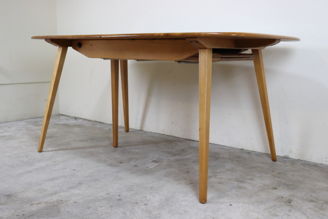 ercol　アーコール　スライドレッグ　エクステンションダイニングテーブル