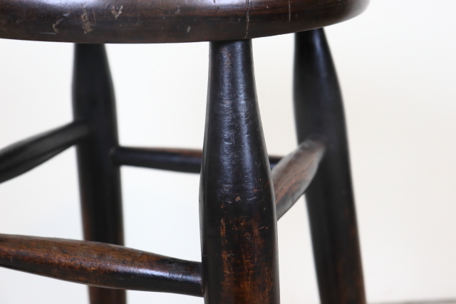 イギリス　ヴィンテージ　スツール　木製無垢