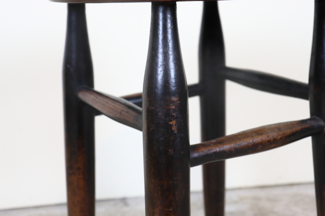 イギリス　ヴィンテージ　スツール　木製無垢