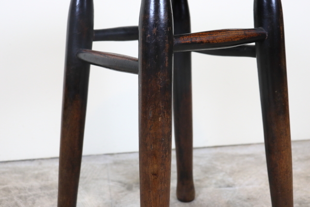 イギリス　ヴィンテージ　スツール　木製無垢