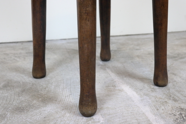 イギリス　ヴィンテージ　スツール　木製無垢