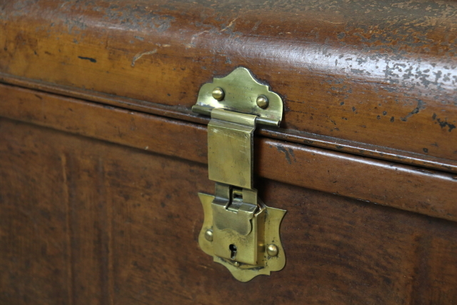 スチールボックス トランク アンティーク イギリス製 ち49-1