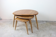 お買い得！　イギリス  アーコール社 ercol　ネストテーブル 　コーヒーテーブル　そ10-10