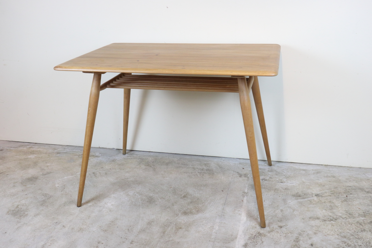 アーコール　ercol　ラック付テーブル　ダイニングテーブル　ブレックファストテーブル　ヴィンテージ