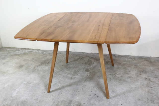 ercol　アーコール　バタフライテーブル　ダイニングテーブル　ドロップリーフテーブル　正方形