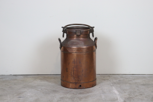 イギリス　アンティーク　ミルク缶　銅製