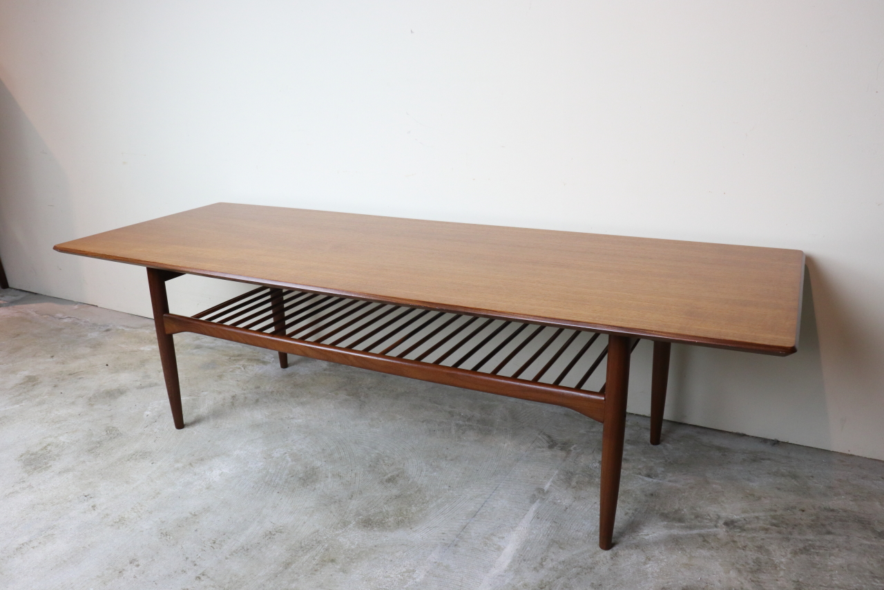 G-PLAN,ジープラン,ラーセン,ラック付コーヒーテーブル,センターテーブル,チーク,ヴィンテージ家具