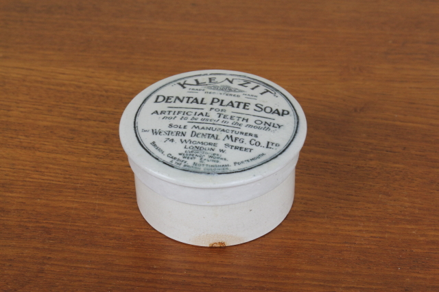 TOOTH PASTE　トゥースペーストジャー　歯磨き粉　陶器ポット　イギリス　アンティーク