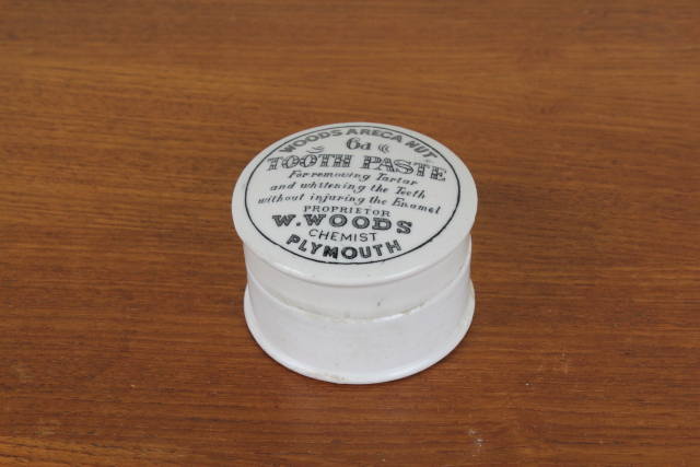 TOOTH PASTE　トゥースペーストジャー　歯磨き粉　陶器ポット　イギリス　アンティーク