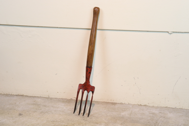 イギリス　アンティーク　ガーデンフォーク　ガーデンツール　園芸