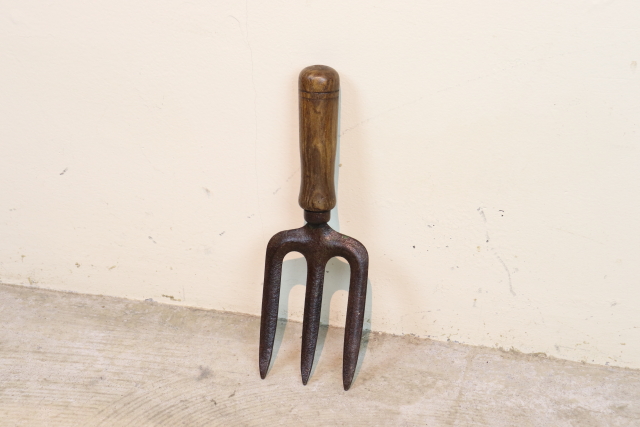 イギリス　アンティーク　ガーデンフォーク　ガーデンツール　園芸