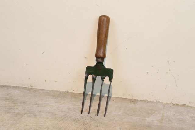イギリス　アンティーク　ガーデンフォーク　ガーデンツール　園芸