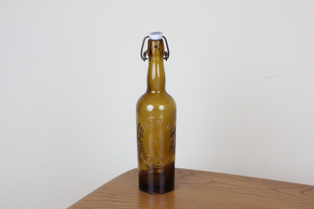 フランス　ヴィンテージ　ビール瓶　ガラスボトル