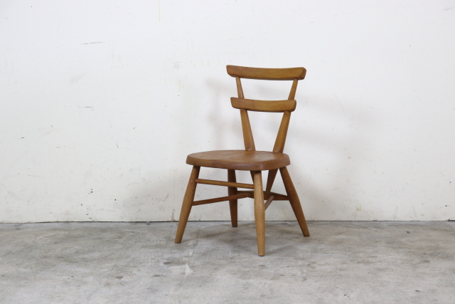 ercol アーコール　スタッキングチェア　ホワイトドット　レア　チャイルドチェア