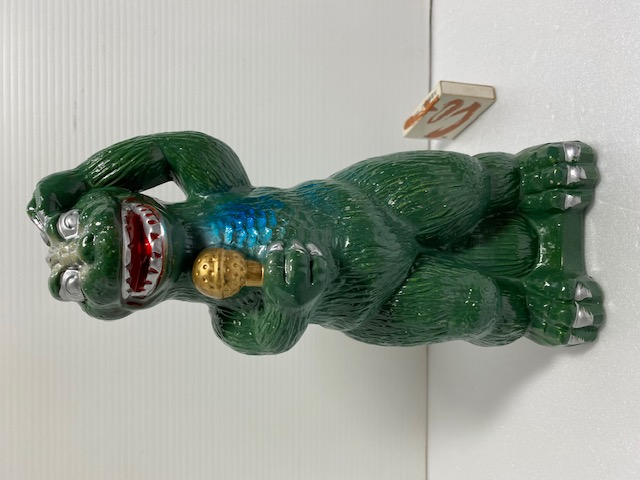 美品☆大きい☆歌うゴジラ☆陶器製☆人形☆貯金箱 24．