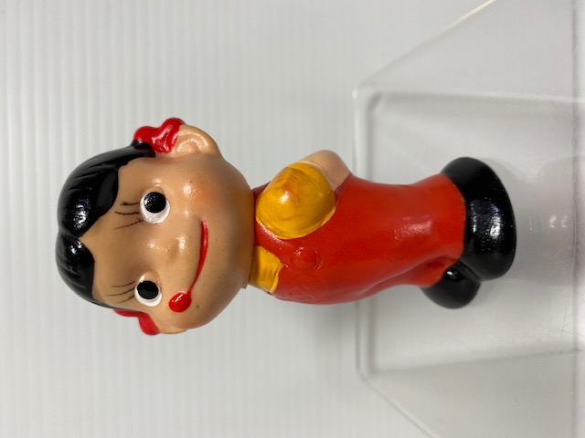 不二家☆ペコちゃん☆ソフビ人形 9．1cm 当時物 企業物 非売品 