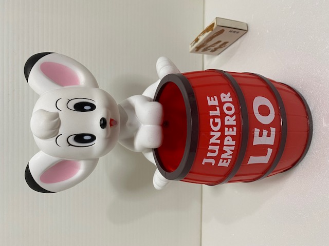 シオノギ製薬☆アイミクス☆ジャングル大帝 レオ☆鉛筆立て☆ソフビ人形 ２０．５ｃｍ 企業物 非売品 現状【AT1775】