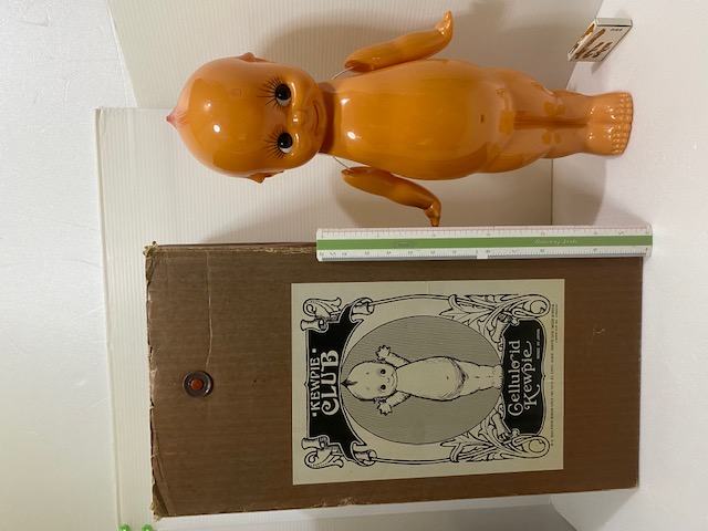特大☆箱入☆キューピー クラブ☆KEWPIE CLUB☆キューピー☆セルロイド人形 ４５．０ｃｍ 復刻版 当時 1993 マーク 刻印有 現状【AT1804】