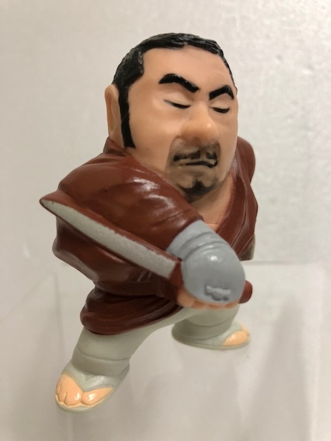 座頭市 勝新太郎 ソフビ人形 ７ ５ｃｍ 当時物 勝プロ 版権有 現状 At181