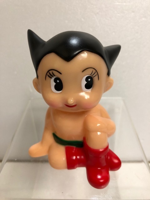 鉄腕アトム☆ソフビ人形☆貯金箱 ９．３ｃｍ 版権有 アニメ 現状 【AT224】