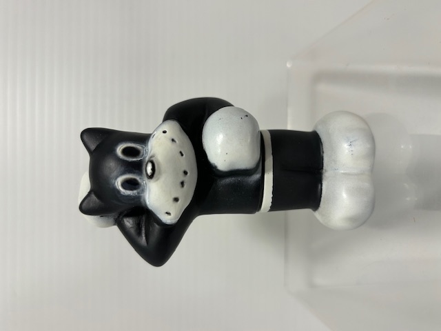 昭和レトロ☆日本長期信用銀行☆のらくろ☆ソフビ人形☆貯金箱 ９．０ｃｍ 当時物 企業物 非売品 現状【AT2425】