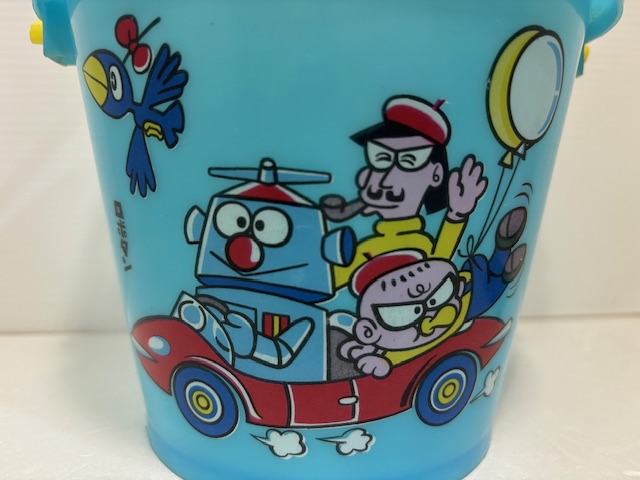 当時物　松下電器　ホーロー製パンク修理バケツ　昭和レトロ 昭和レトロ☆ロボタン☆バケツ☆直径 17．0cm 高さ 13．5cm