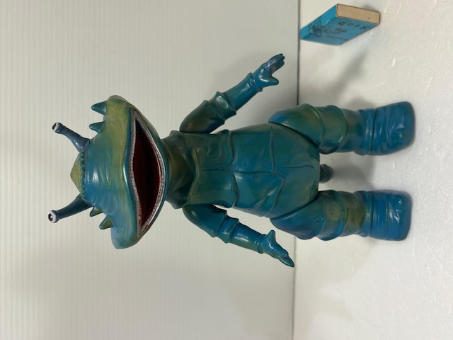 ブルマァク☆昭和レトロ☆カネゴン☆ソフビ人形 ２２．３ｃｍ  スタンダード 当時物 版権有 現状【AT2567】