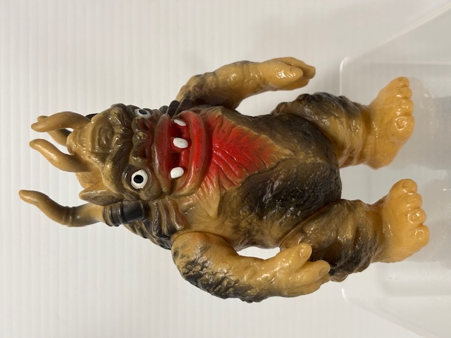 1978年☆ポピー☆ミクラス（足型あり）☆キングザウルスシリーズ☆ソフビ人形 高さ １４．０ｃｍ 当時物 ウルトラ怪獣 JAPAN 版権有 現状【AT2639】
