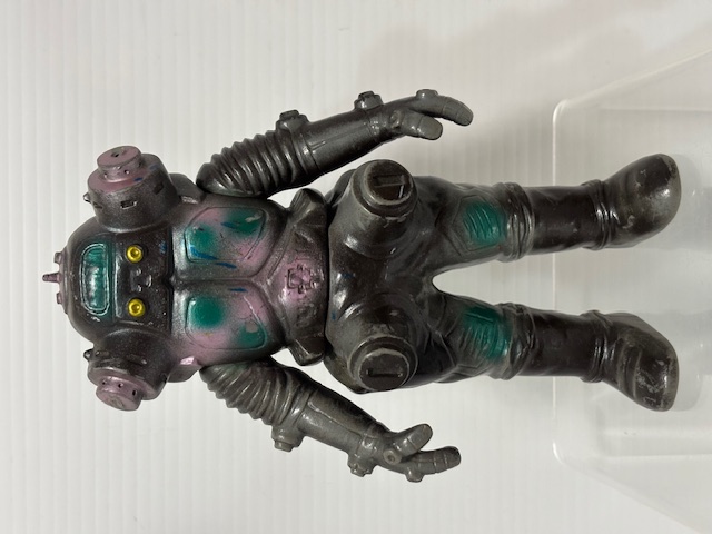 1978年☆ポピー☆キングジョー（足型あり）☆キングザウルスシリーズ☆ソフビ人形 １５．７ｃｍ 当時物 ウルトラ怪獣 JAPAN 版権有 現状【AT2642】