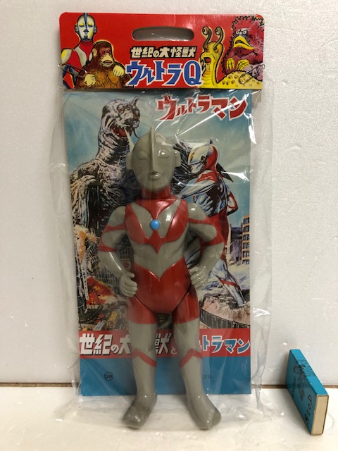 開封品☆マルサン☆復刻版☆初期ウルトラマン☆ソフビ人形 23．2cm