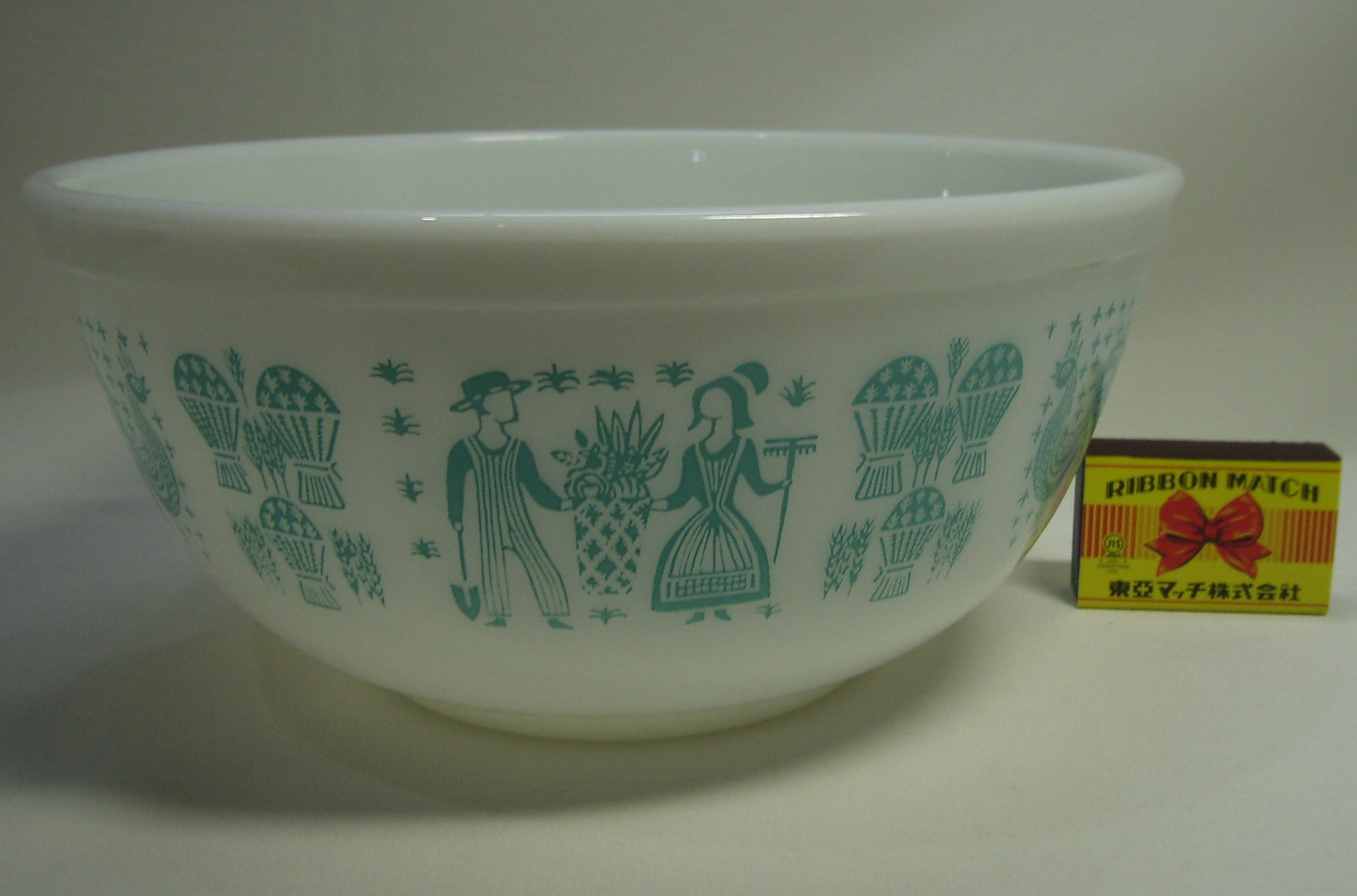 オールドパイレックス バタープリント ミキシングボウル Lサイズ 人気  