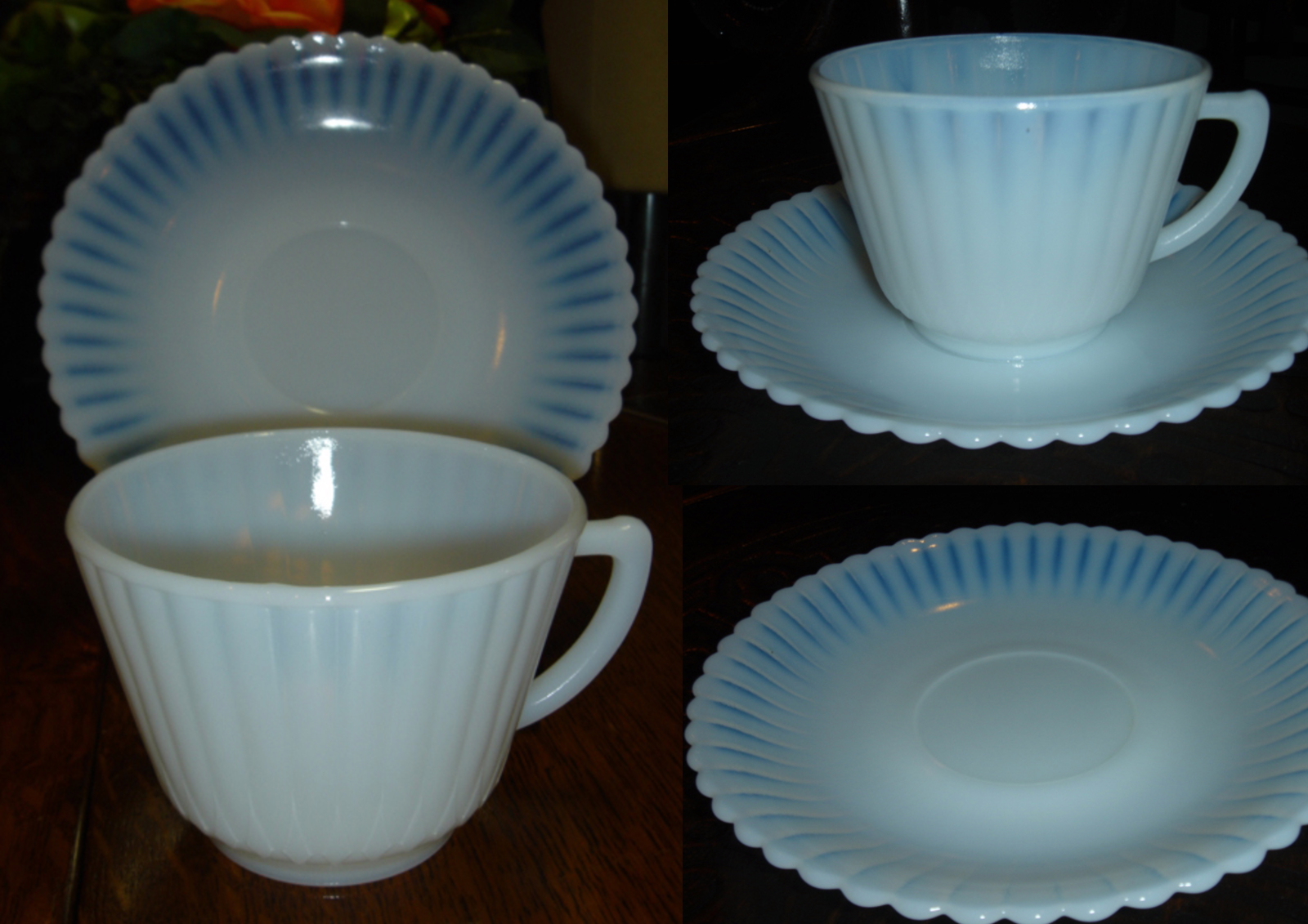 マクベスエバンス社 モナックス　アイボリー　カップ＆ソーサー刻印有り 【AWG0199】