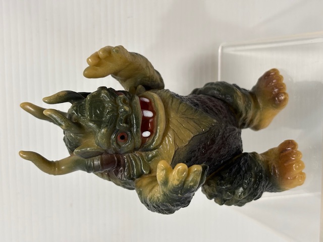 1978年☆ポピー☆ミクラス（足型あり）☆キングザウルスシリーズ☆ソフビ人形 高さ １４．０ｃｍ 当時物 ウルトラ怪獣 JAPAN 版権有 現状【RT0067】