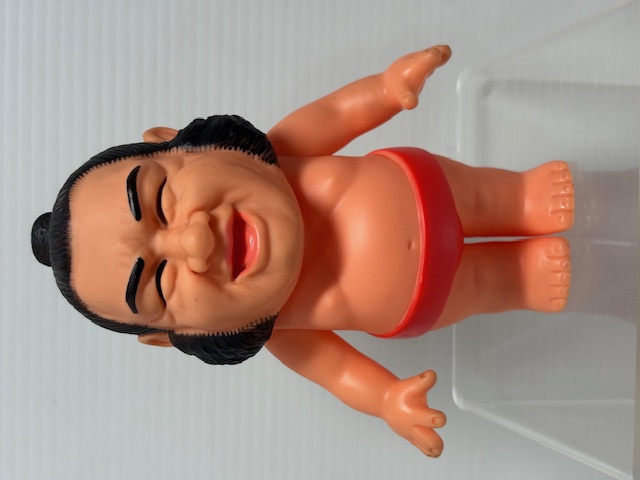 そっくり☆高見山☆元力士☆昭和レトロ☆ソフビ人形 １４．２ｃｍ 当時物 相撲 現状 詳細不明【RT0123】
