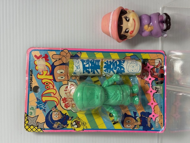 未開封☆忍者ハットリくん☆合体消しゴム☆パッケージ入☆貫蔵☆カンゾウ☆人形  たて２０．０ｃｍ 当時物 版権有 アニメ 現状【RT0130】