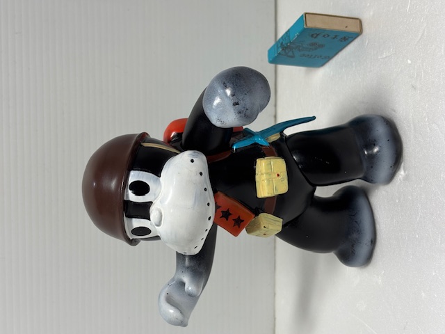 昭和レトロ☆１９６９年☆マルサン☆のらくろ☆上等兵☆ソフビ人形 １６．５ｃｍ 当時物 版権有 アニメ 現状【RT0138】