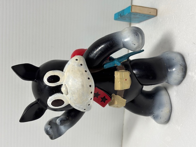 昭和レトロ☆１９６９年☆マルサン☆のらくろ☆ソフビ人形 １７．５ｃｍ 当時物 アニメ 版権有 現状 【RT0139】