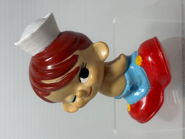 1962年☆ヤシカカメラ☆マグネット付☆ヤシカのヤッちゃん☆ソフビ人形☆赤色 １０．０ｃｍ 当時物 企業物 非売品 現状【RT0160】