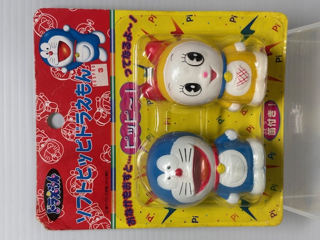 未開封☆パッケージ入☆ドラえもん・ドラミちゃん☆ソフビ人形☆笛付 7．