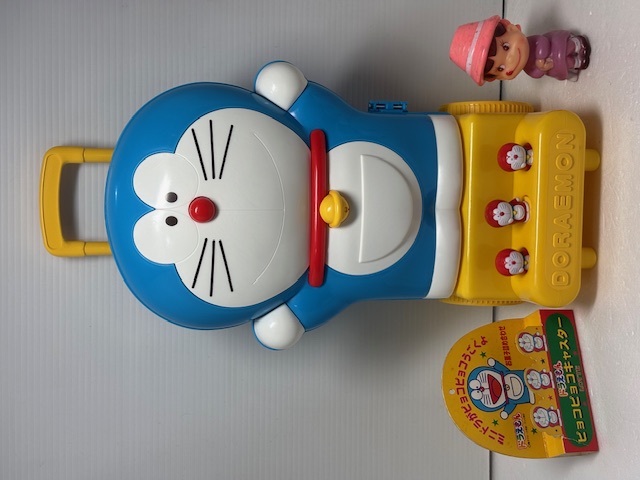 ロッテ☆ドラえもん☆ピョコピョコキャスター☆人形 ３６．５ｃｍ ６４０ｇ1999年当時物 版権有 アニメ 現状【RT0167】