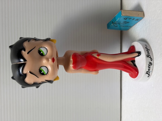 ベティちゃん☆ベティ・ブープ☆首ふり☆ソフビ人形 １９．３ｃｍ  版権有 1999 現状【RT0222】
